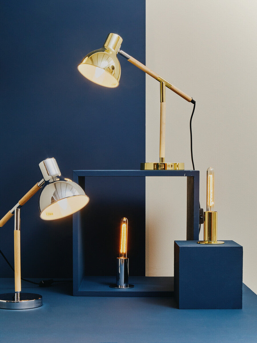 Shiny Brass Finish Table Lamp | Stockholm