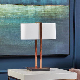 Lilian Copper Finish Table Lamp