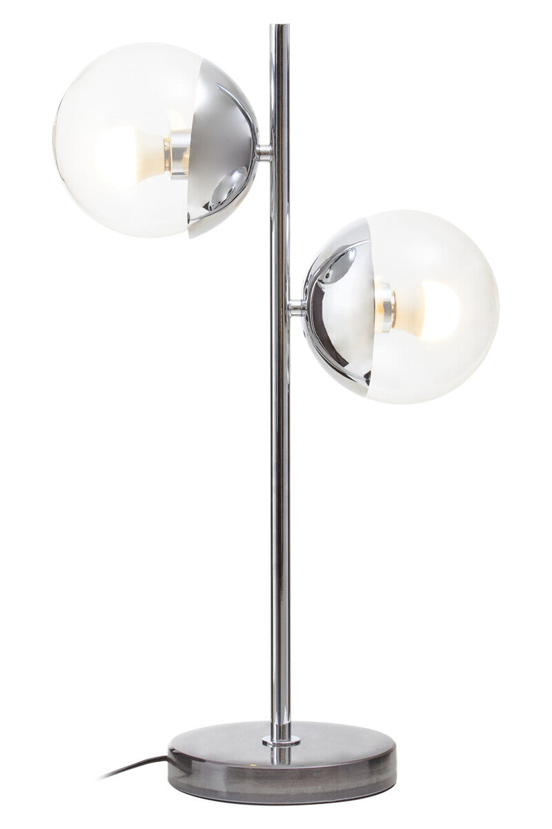 Revive Large Silver Finish Metal Table Lamp