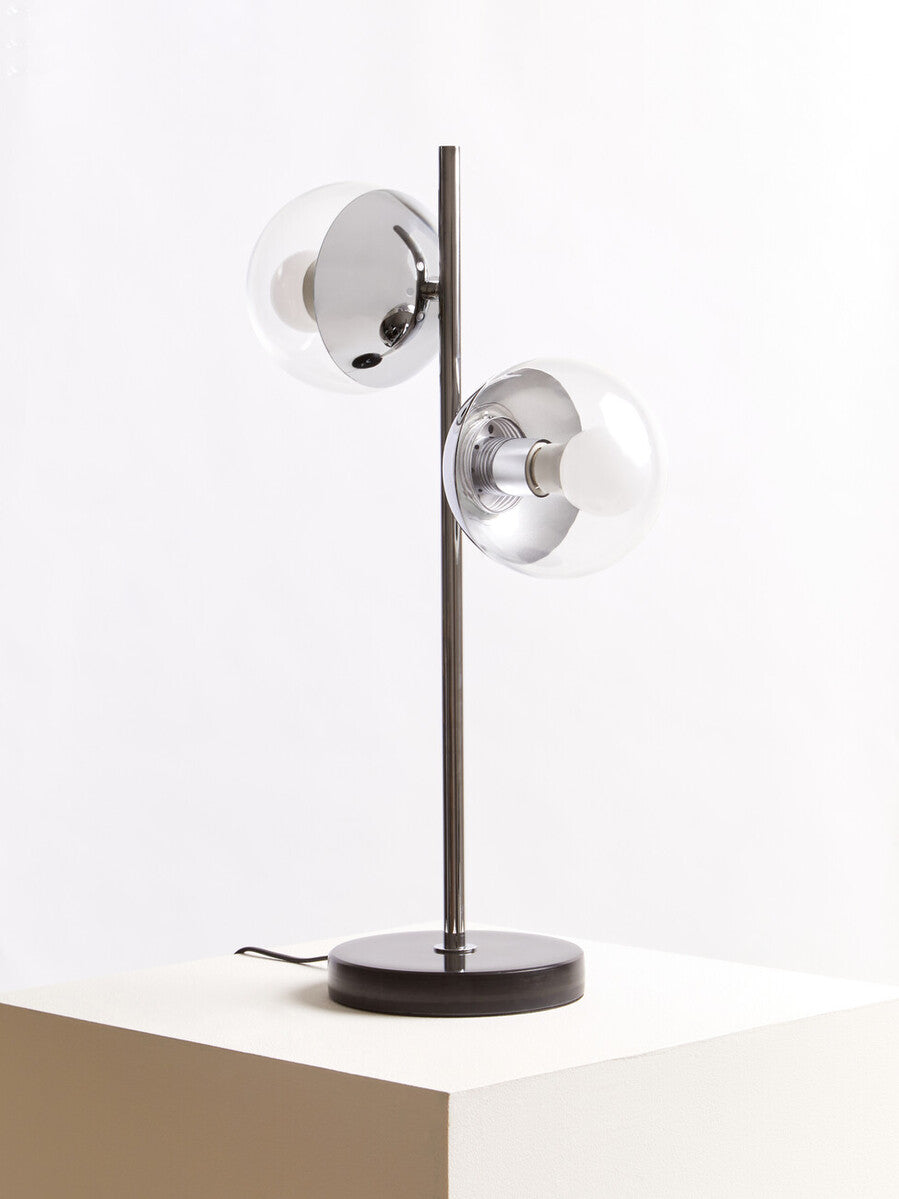 Revive Large Silver Finish Metal Table Lamp