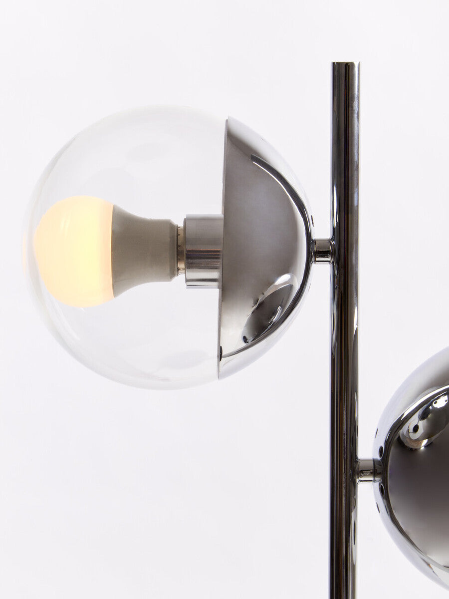 Revive Large Silver Finish Metal Table Lamp