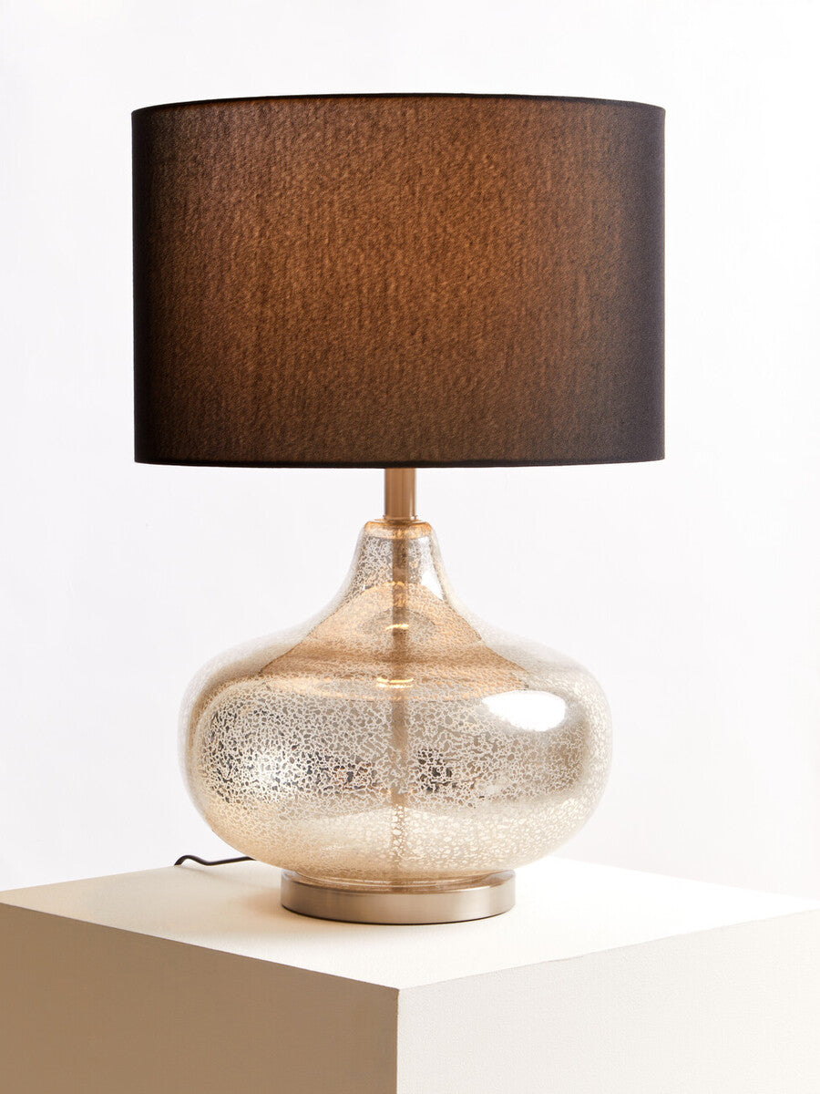 Luz Table Lamp With Black Linen Shade