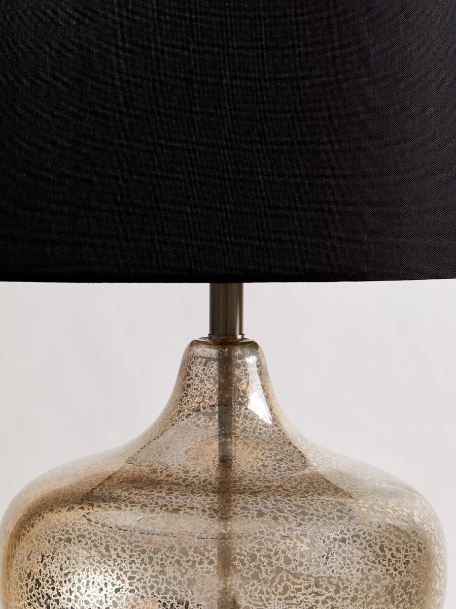 Luz Table Lamp With Black Linen Shade