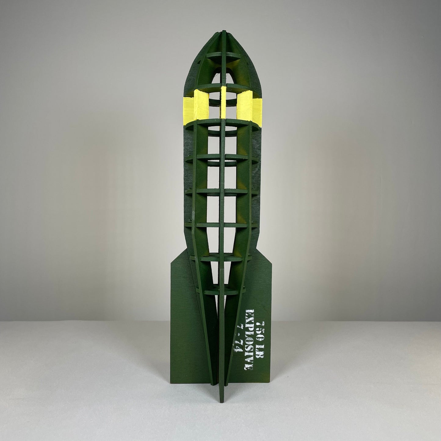 Prop WW2 Bomb  - Flatpack Model Kit by Curious Rabbit ®