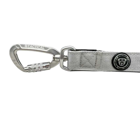 Nylon BTactical™ Carabiner Clip Lead | Misty Grey