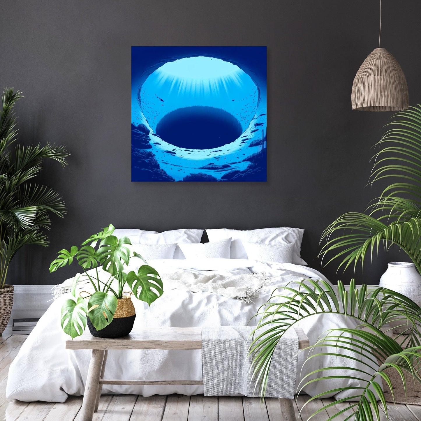 Blue Hole Tranquility Canvas