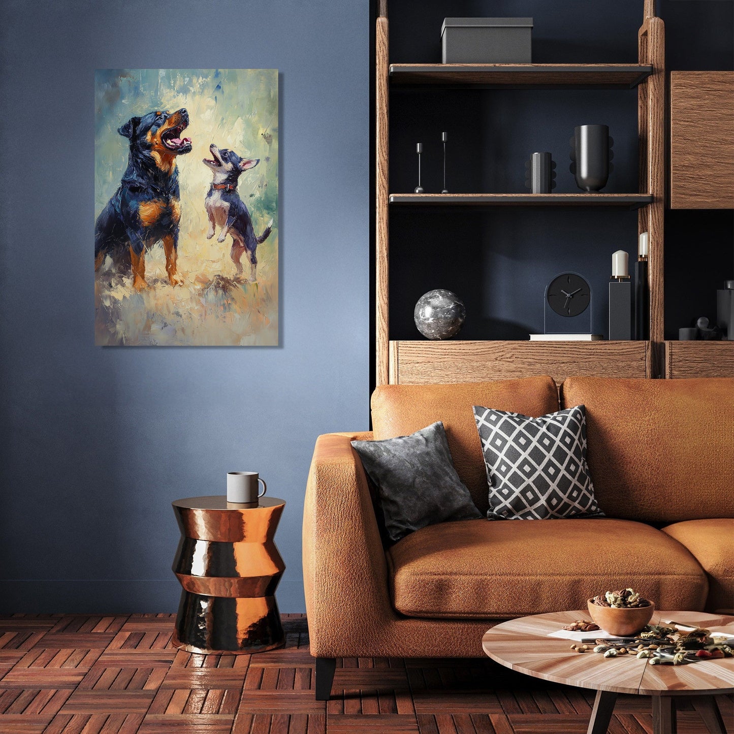Barking Duo Canvas