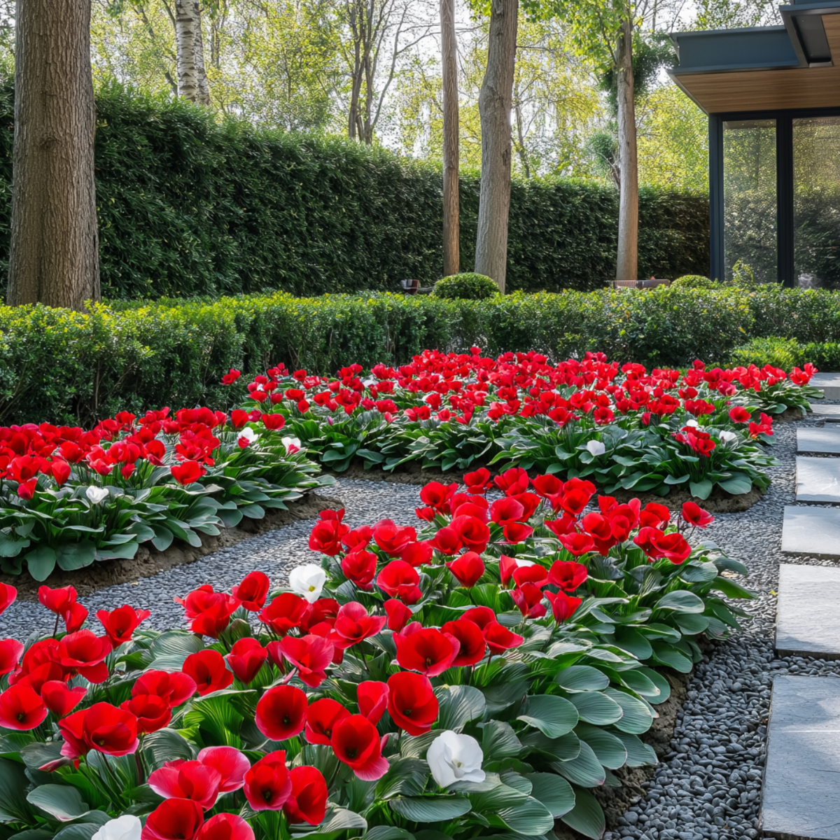 Cyclamen - 3 pcs. - Cyclamen persicum 'Winfall Scarlet' - Height 10-20cm - ⌀9cm
