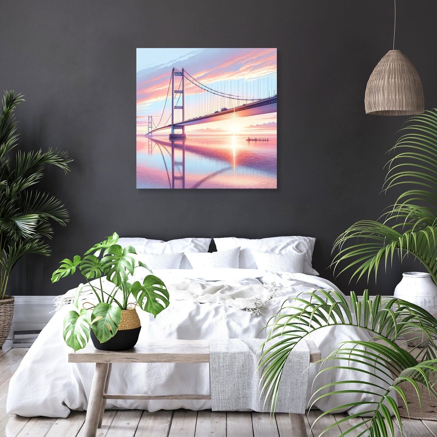 Sunrise at Humber Bridge Canvas