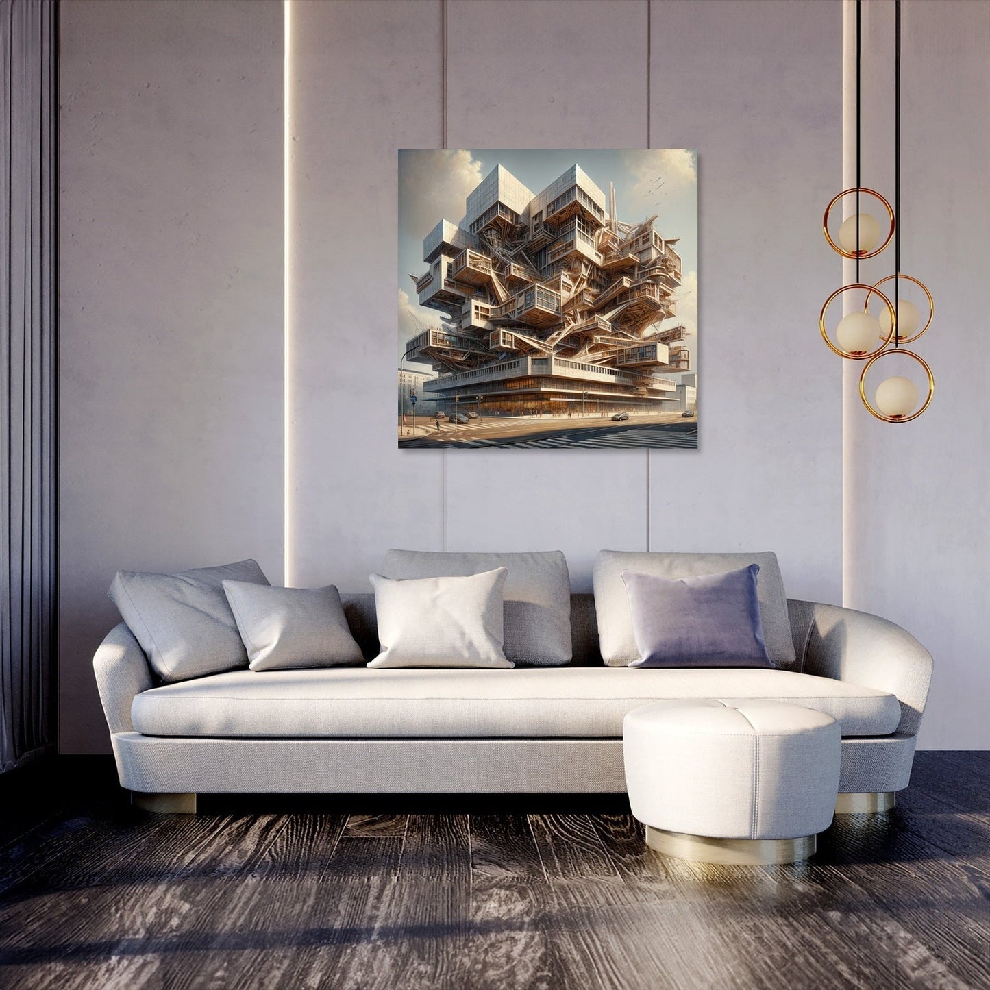 Deconstructivist Muse Canvas