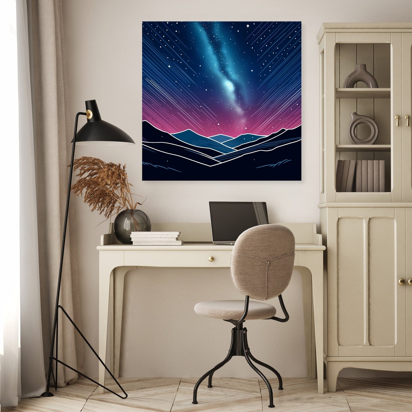 Night Sky in Colorful Canvas