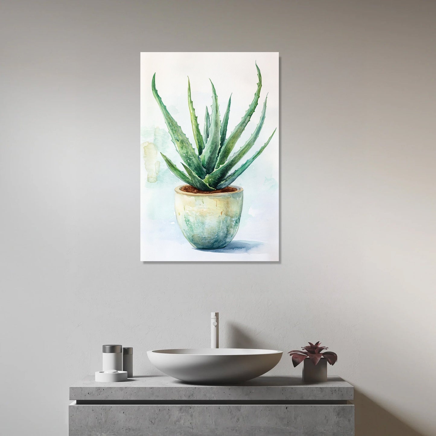 Healing Aloe Vera Canvas