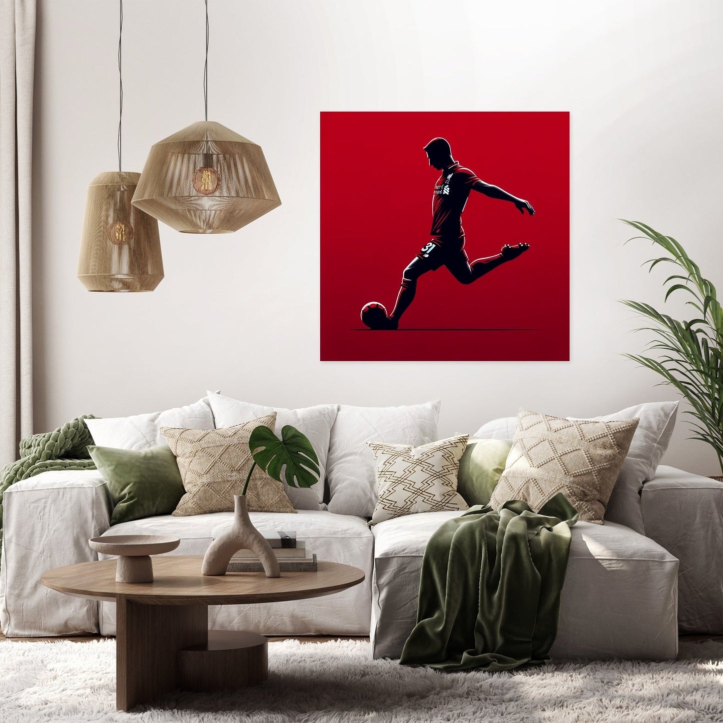Mersey Red Decisive Kick Canvas