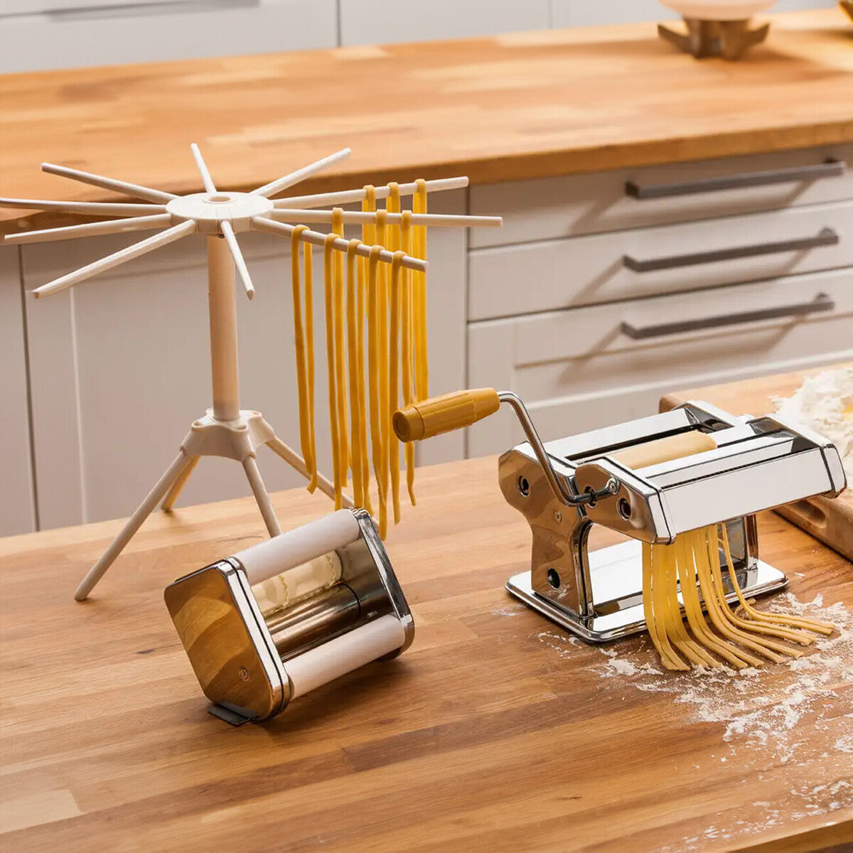 From Scratch  Chrome Multi Pasta Maker and Dryer Set