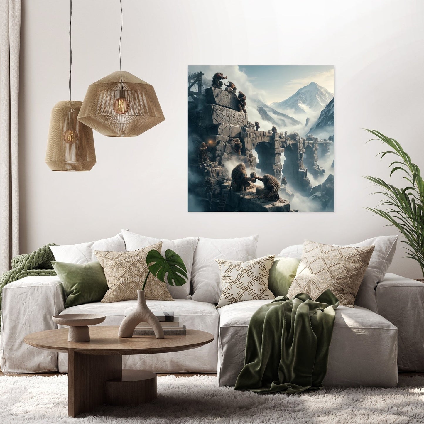 Dwarf Bridge Builders Canvas