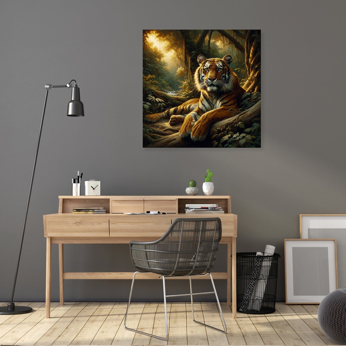Jungle Repose Tiger Canvas
