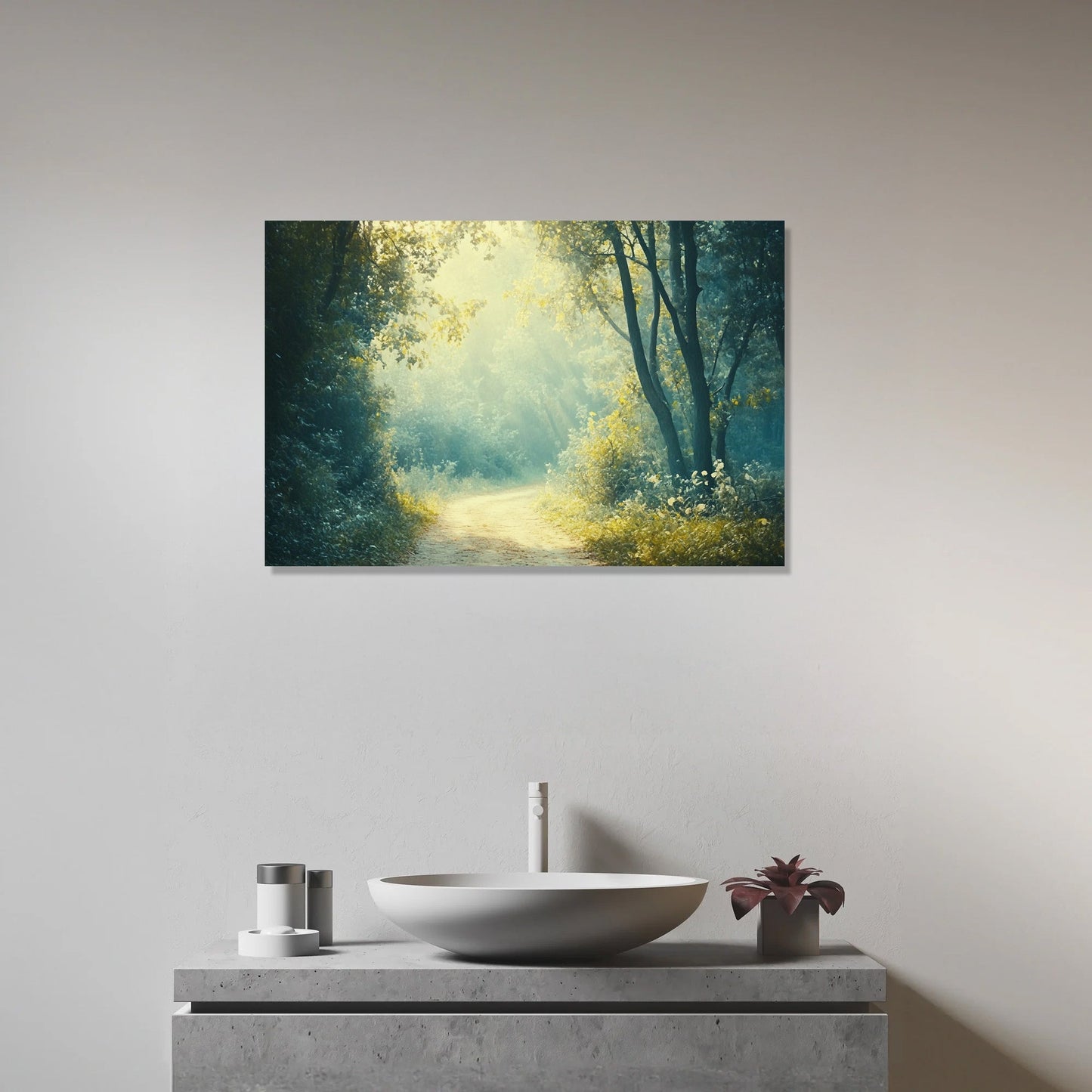 Nostalgic Forest Trail Canvas