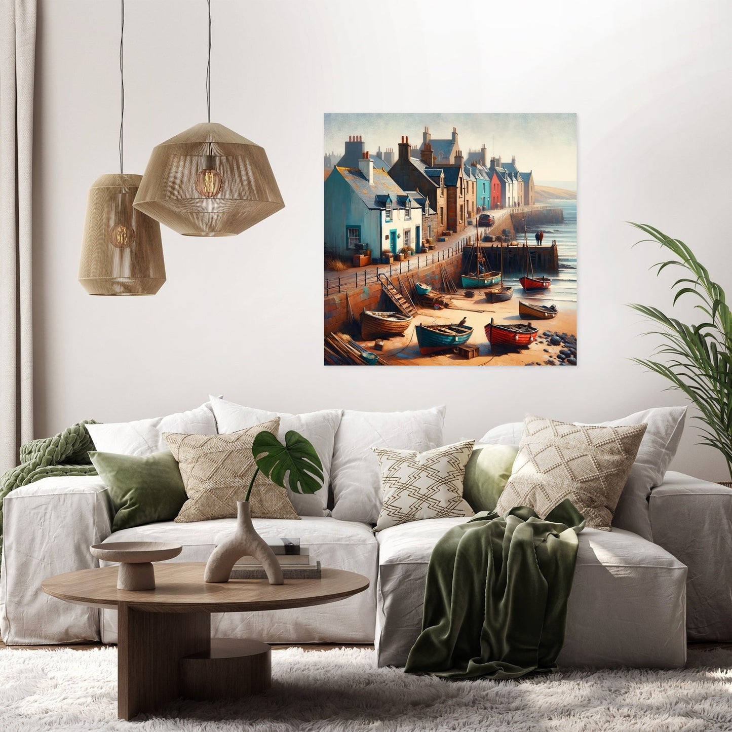 Aberdeen Footdee Haven Canvas