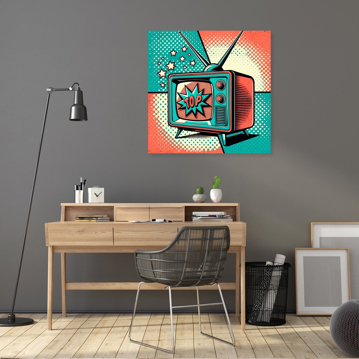 Retro TV Canvas