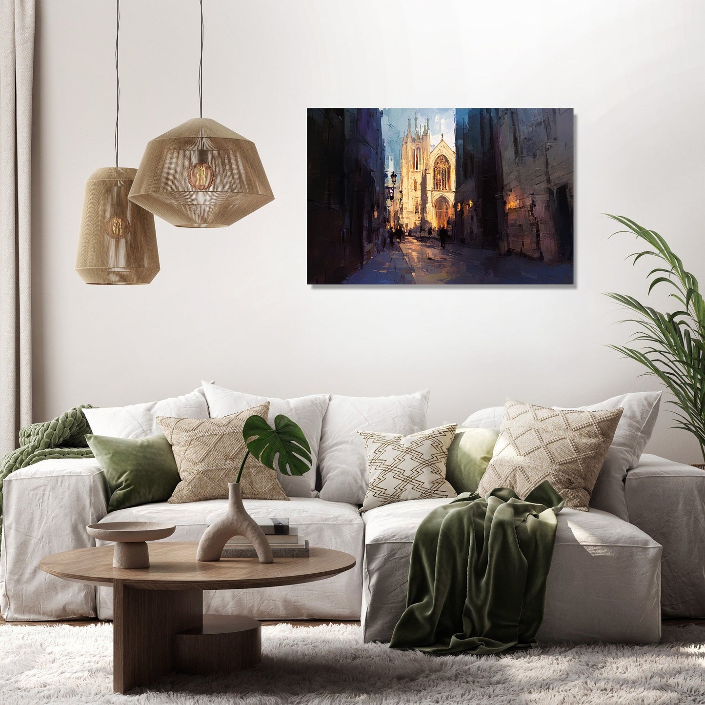 Canterbury Cathedral Twilight Canvas