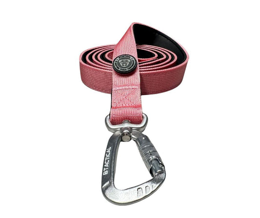 Nylon BTactical™ Carabiner Clip Lead | Pretty Pink