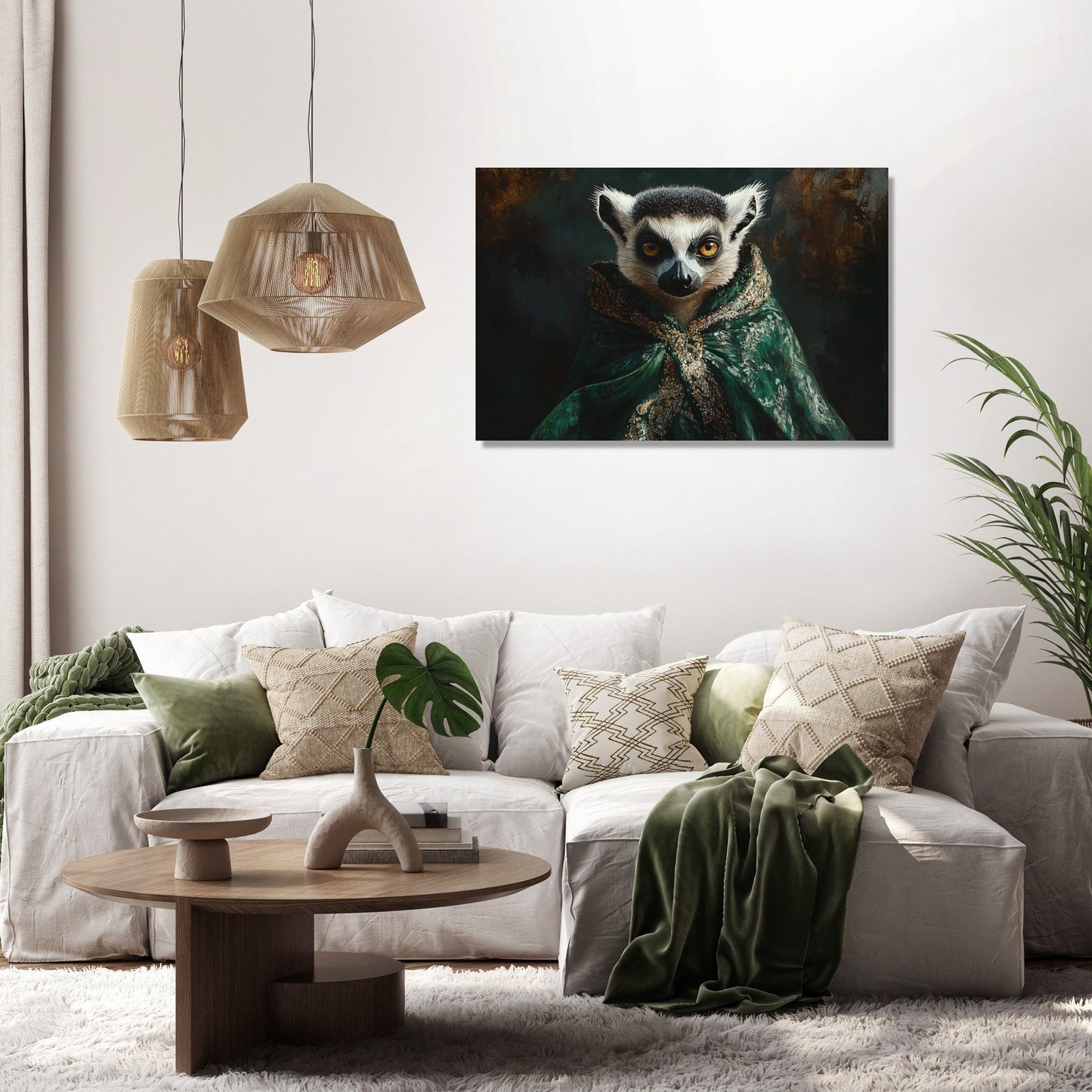 Regal Lemur Canvas