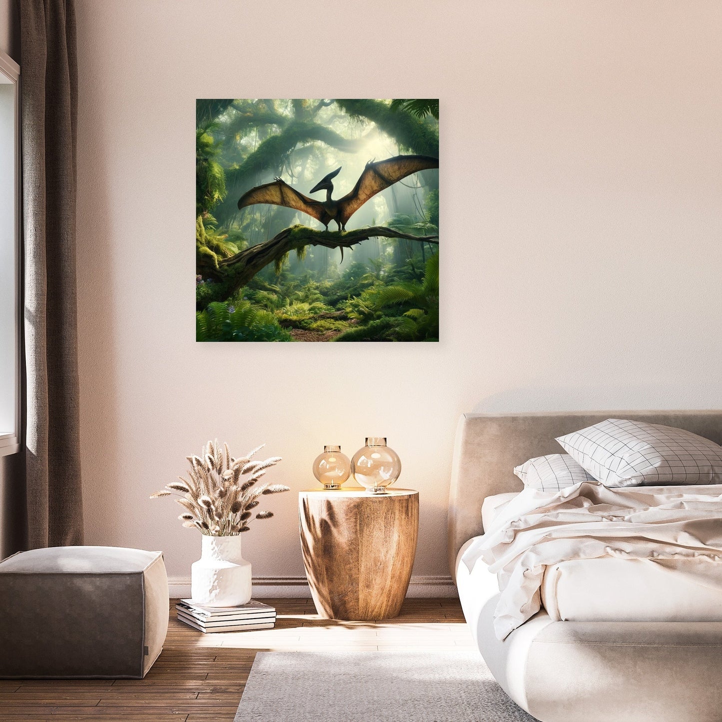 Forest Perch Pterodactyl Canvas