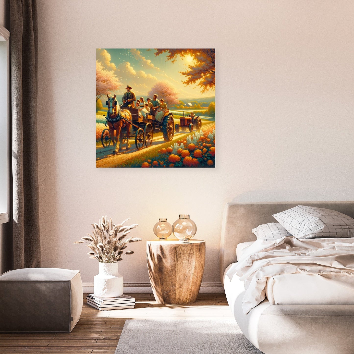 Springtime Family Journey Canvas