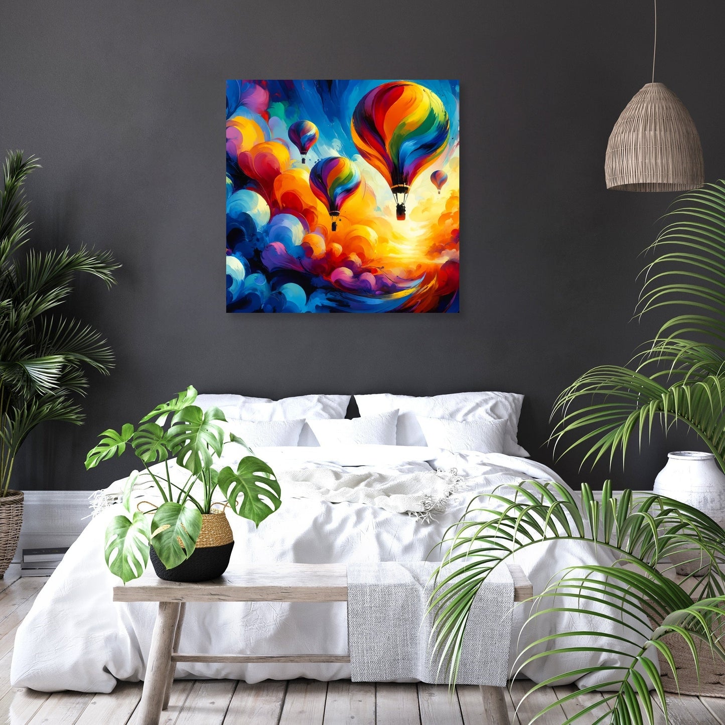 Abstract Horizons Canvas