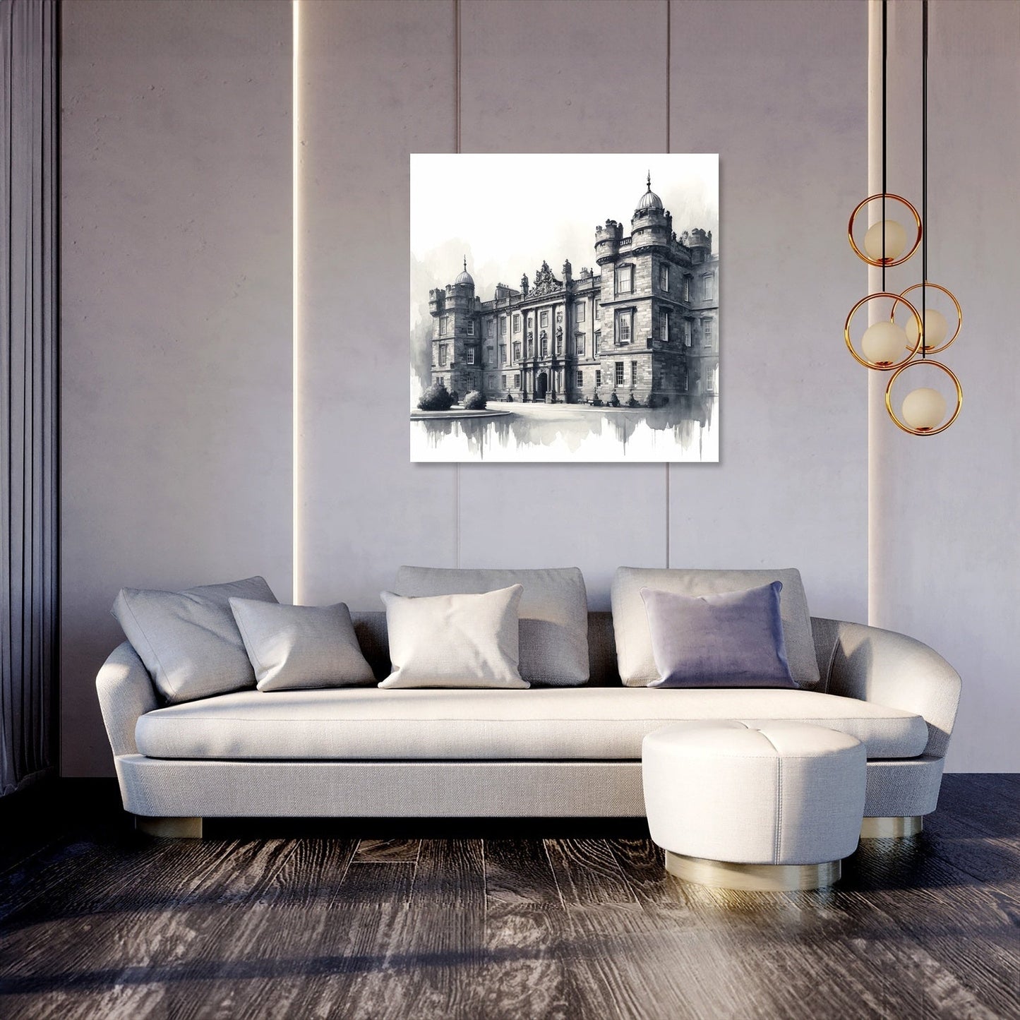 Edinburgh's Holyroodhouse Elegance Canvas