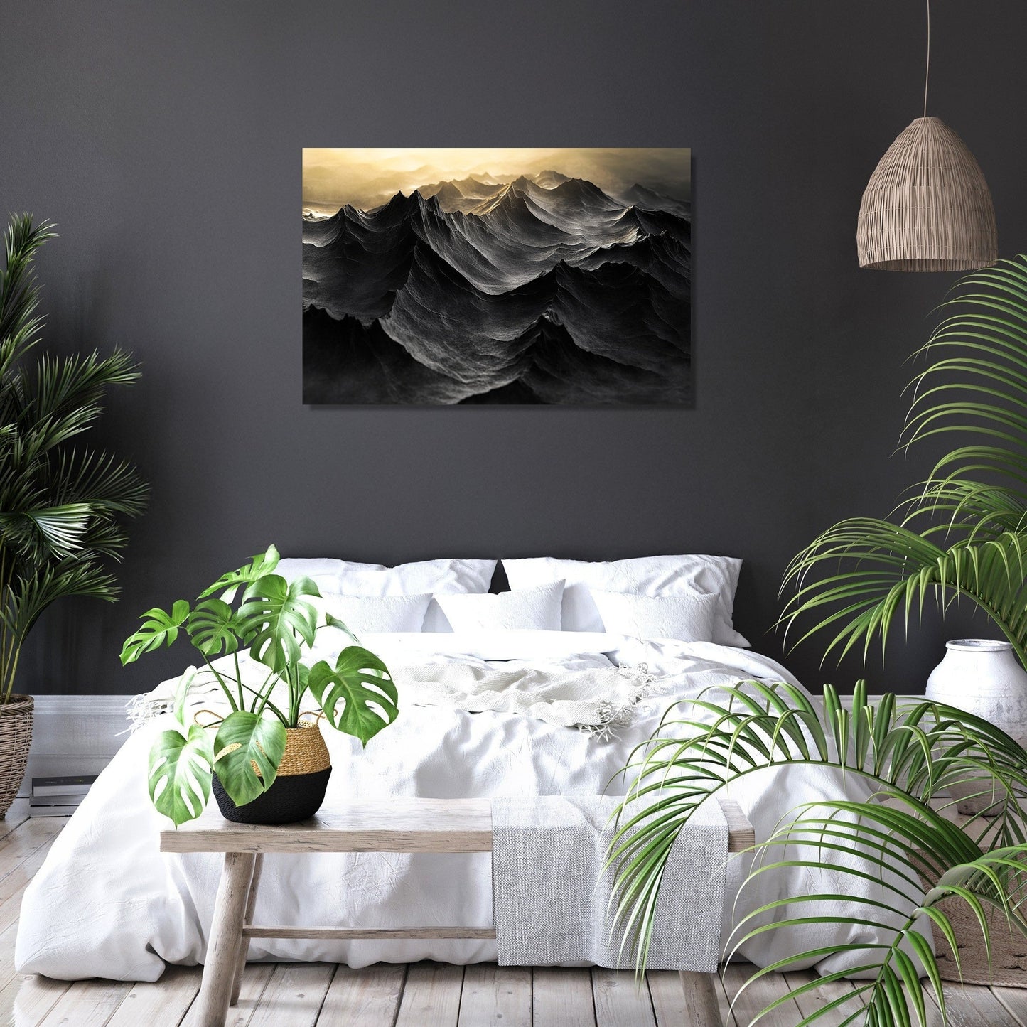 Golden Dawn Peaks Canvas