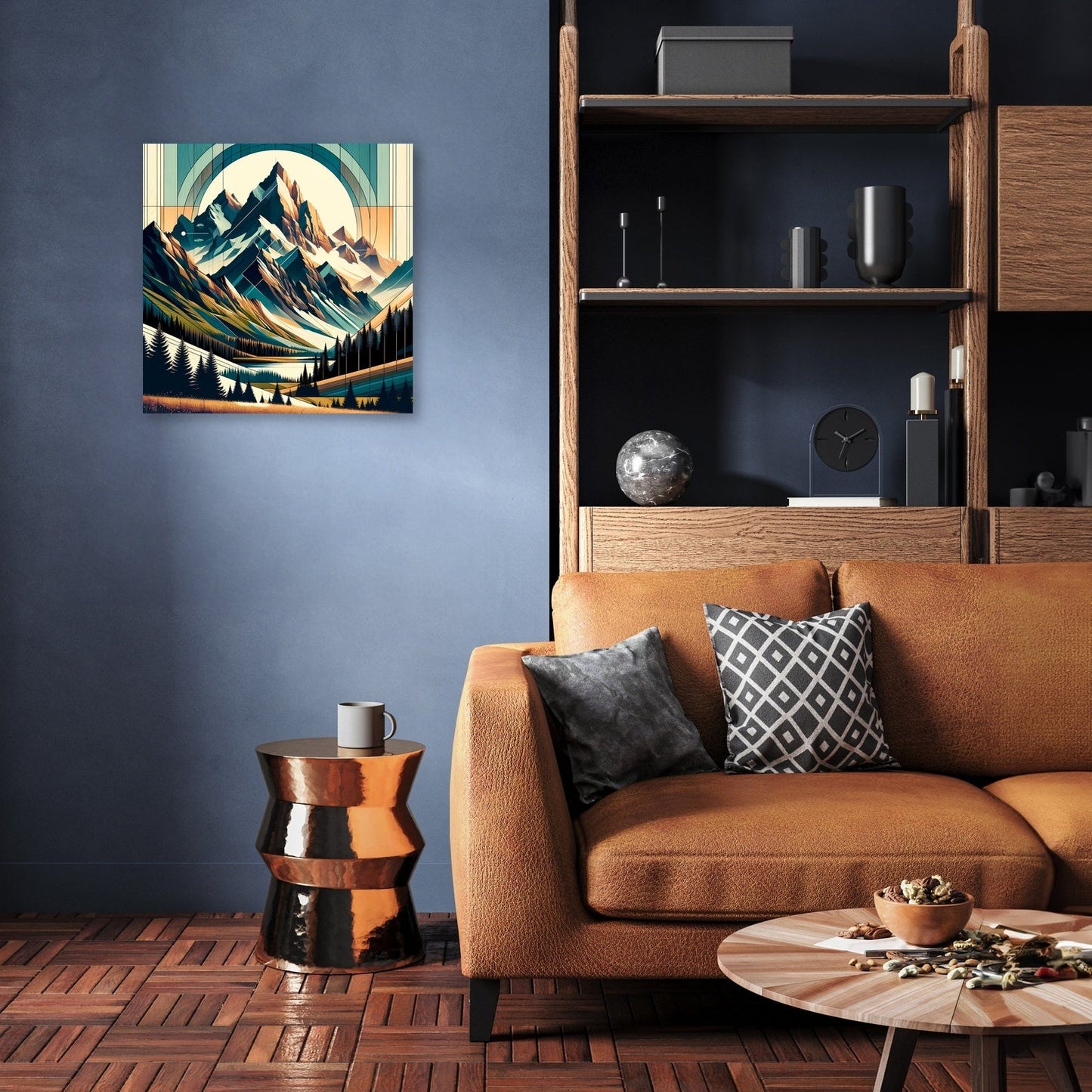 Peak of Contemporary Style Canvas