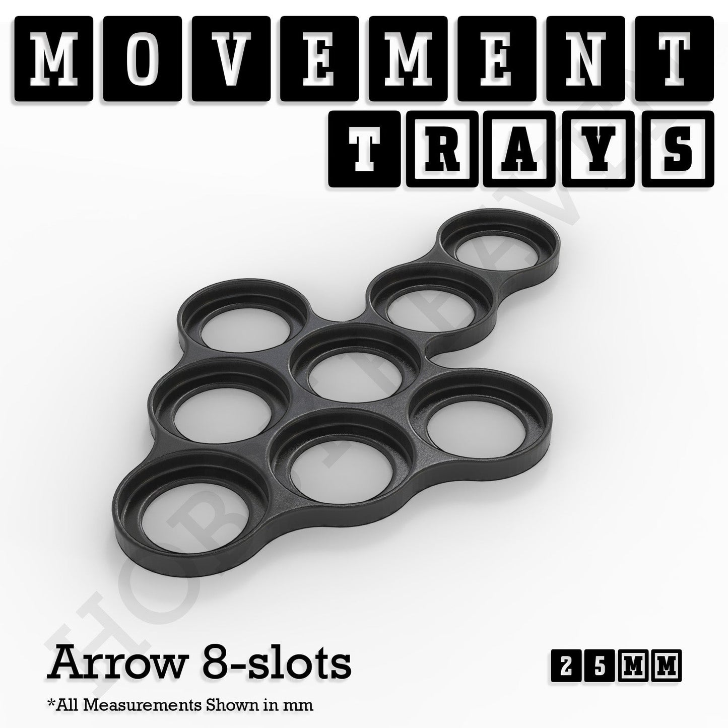 25mm Movement Trays for Tabletop Games | Wargaming | Full Range