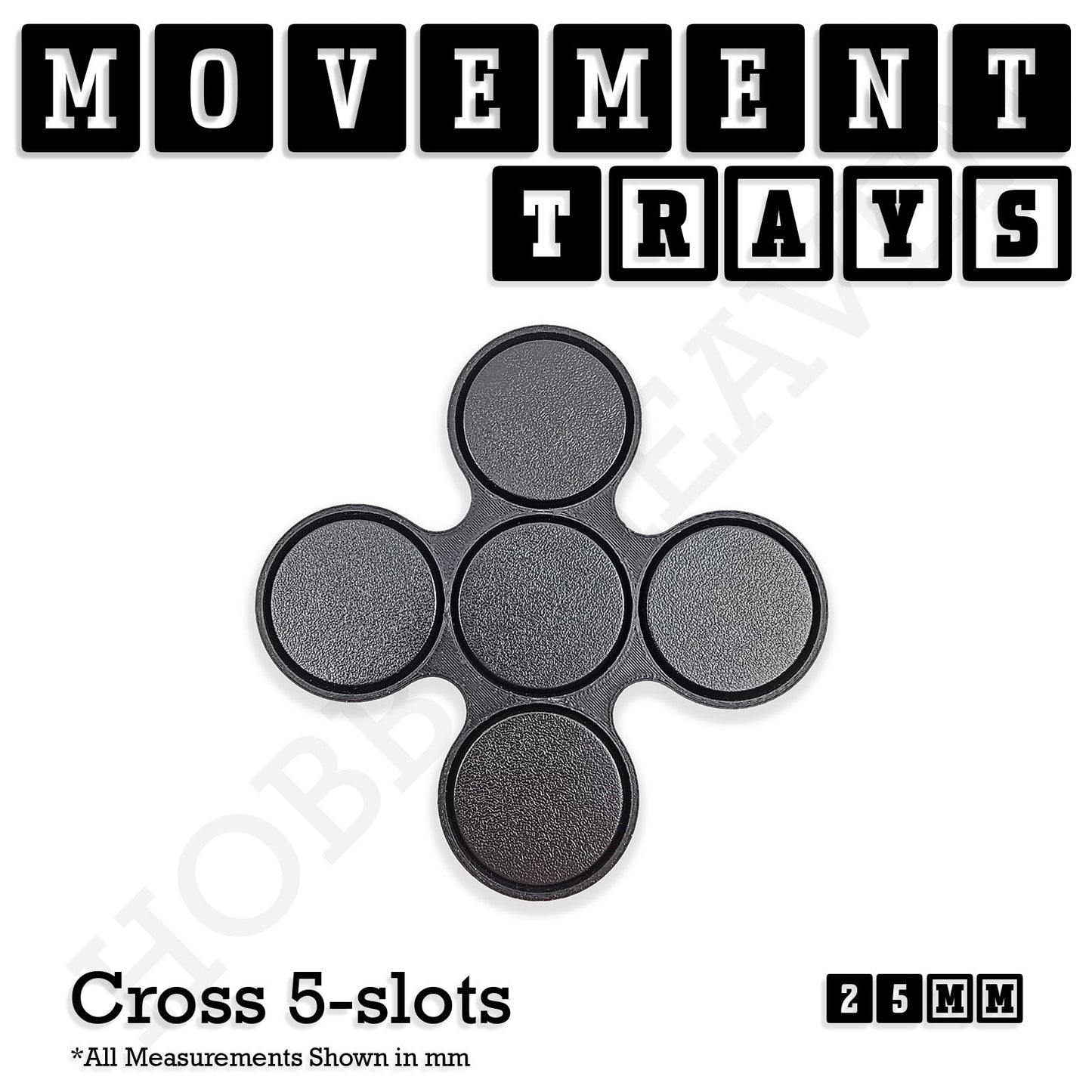 25mm Movement Trays for Tabletop Games | Wargaming | Full Range