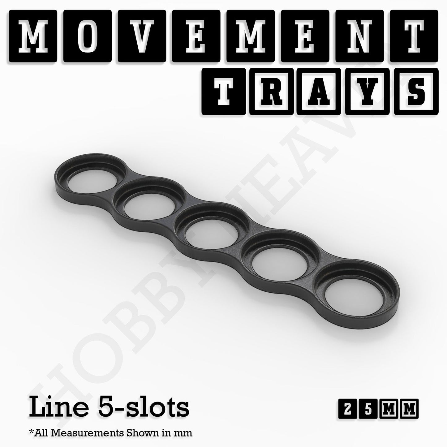 25mm Movement Trays for Tabletop Games | Wargaming | Full Range