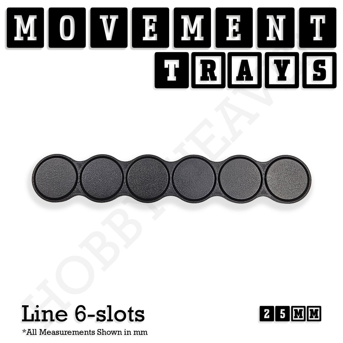 25mm Movement Trays for Tabletop Games | Wargaming | Full Range