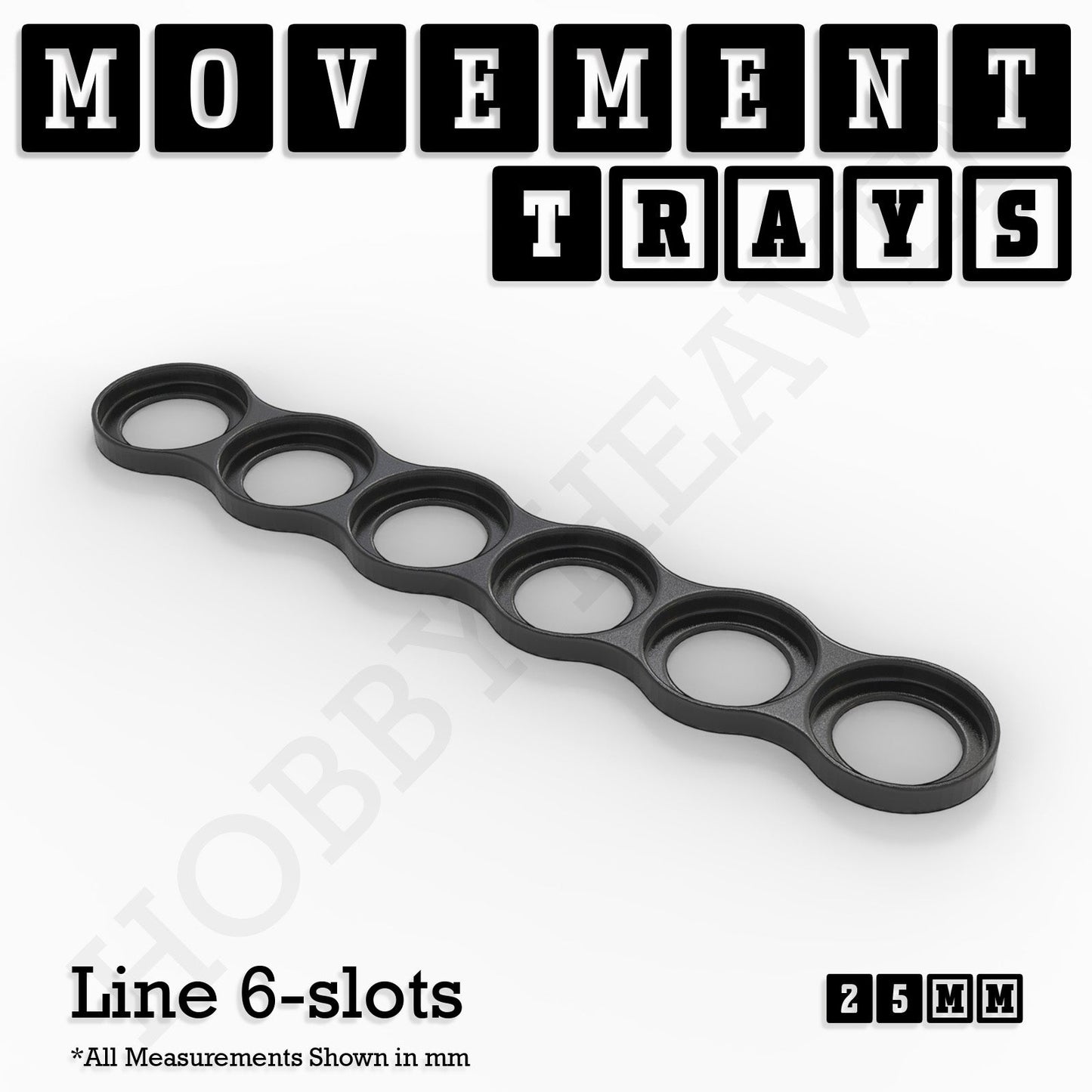 25mm Movement Trays for Tabletop Games | Wargaming | Full Range