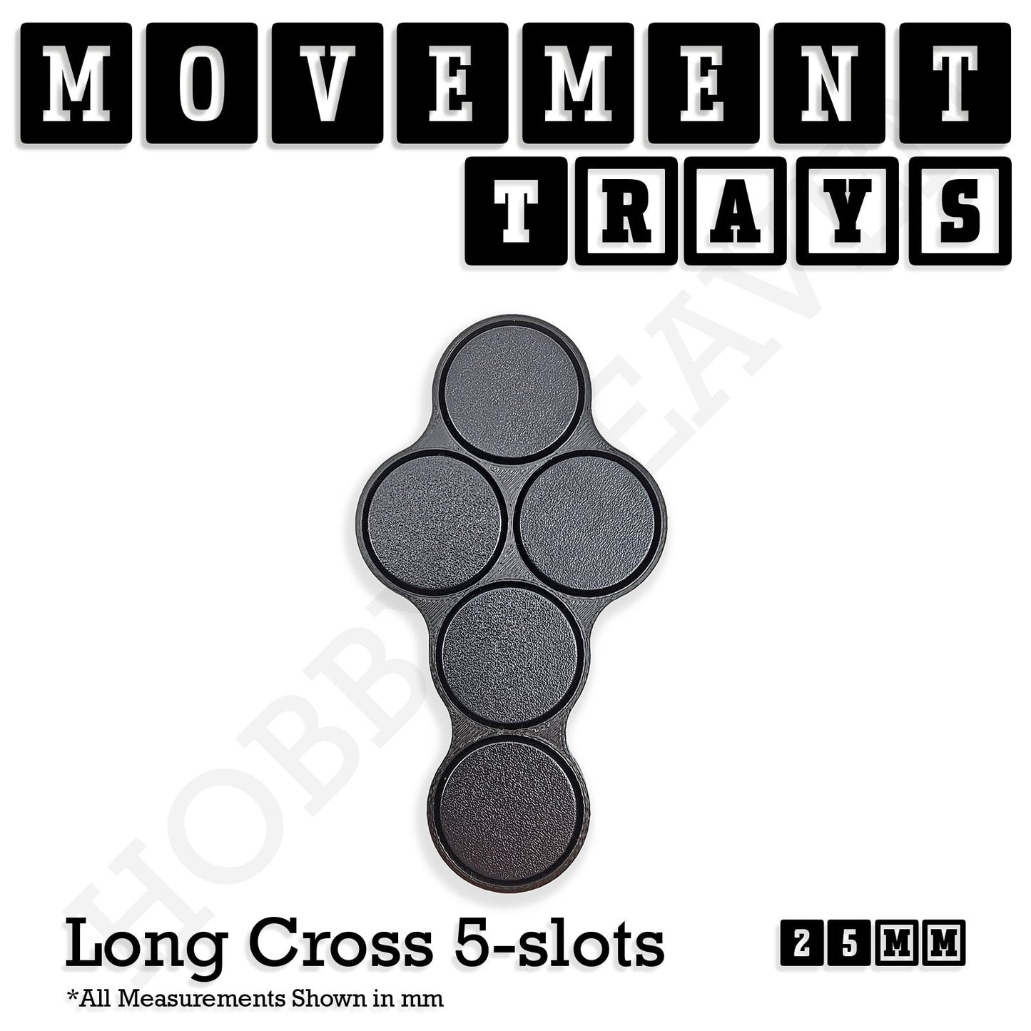 25mm Movement Trays for Tabletop Games | Wargaming | Full Range