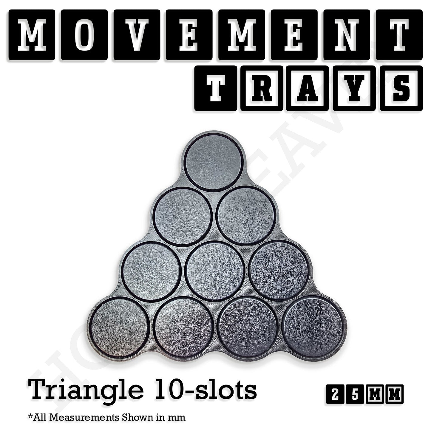 25mm Movement Trays for Tabletop Games | Wargaming | Full Range