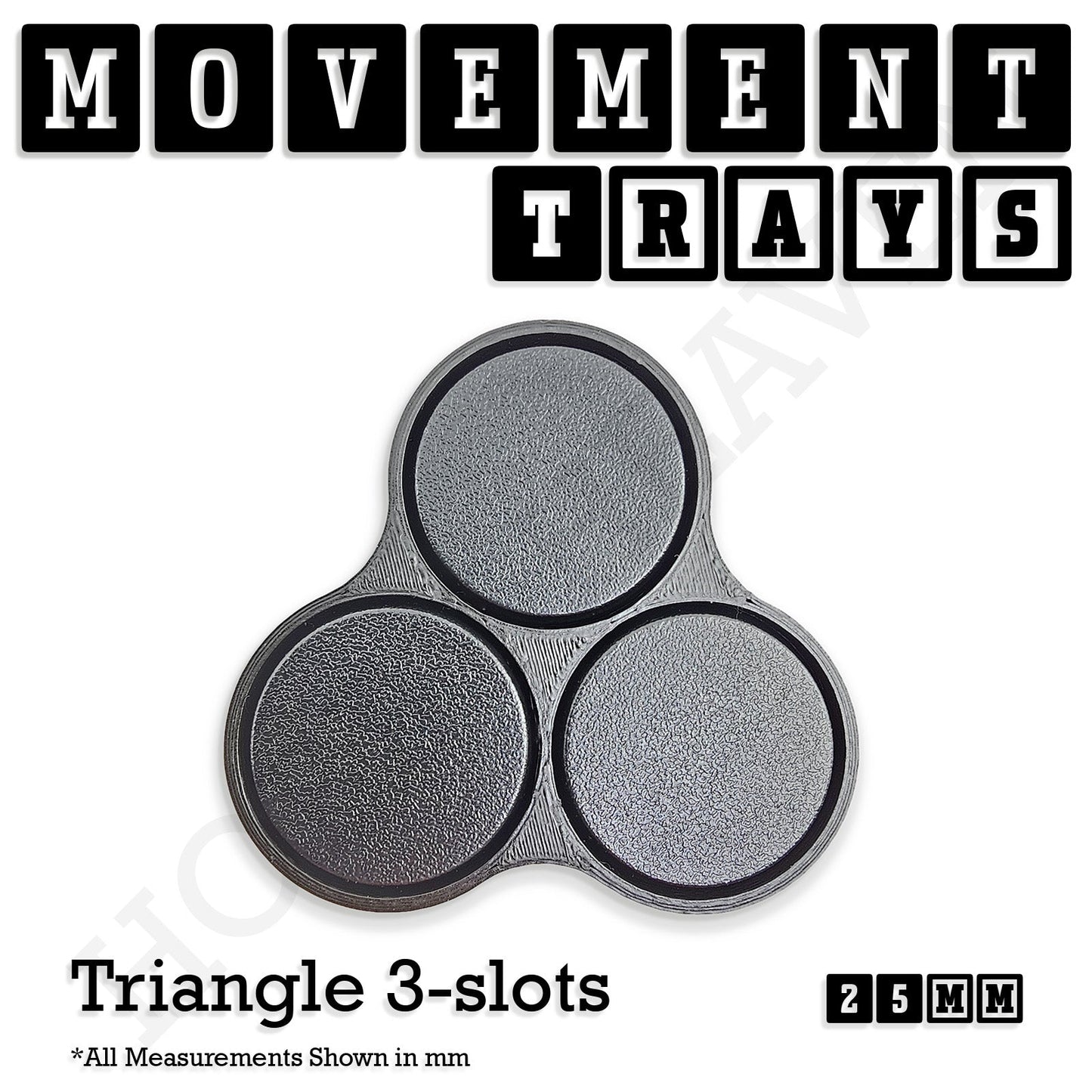 25mm Movement Trays for Tabletop Games | Wargaming | Full Range