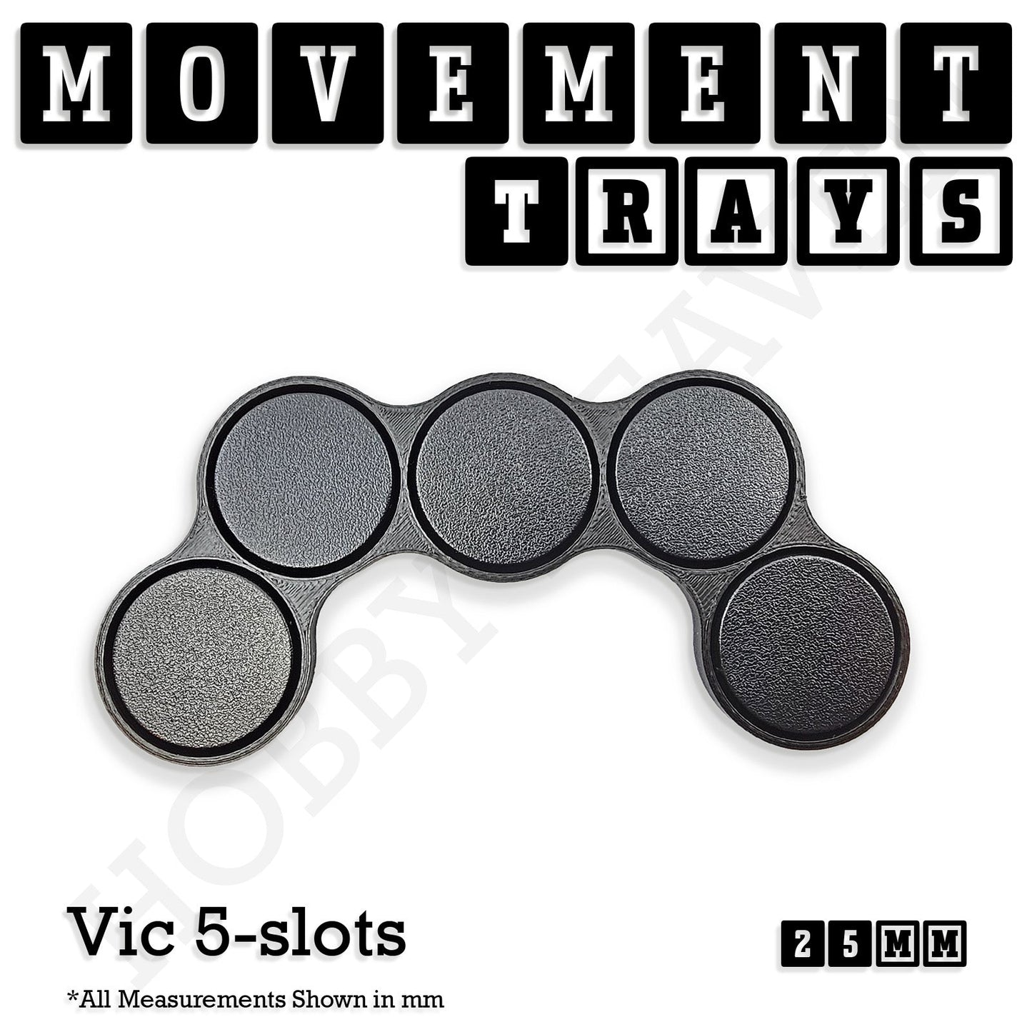 25mm Movement Trays for Tabletop Games | Wargaming | Full Range