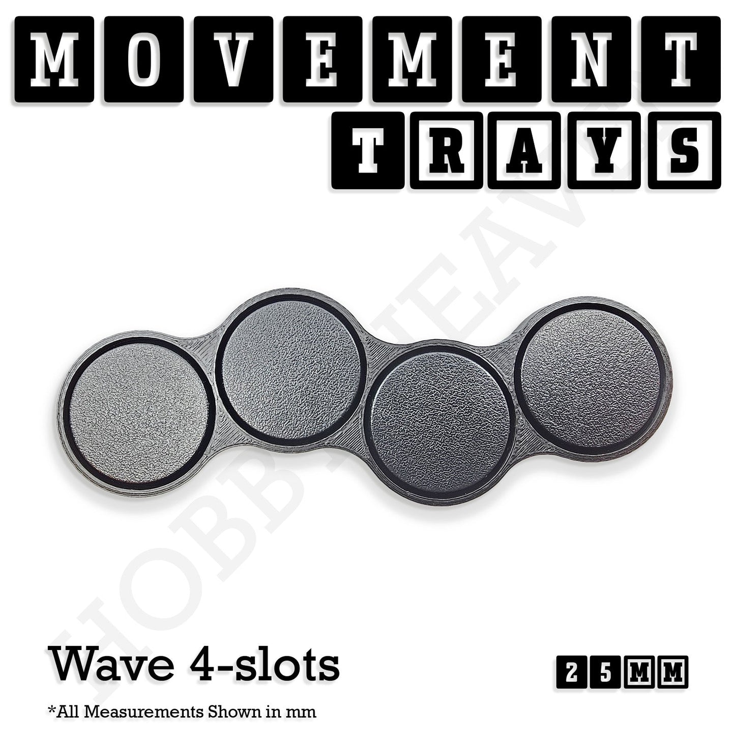 25mm Movement Trays for Tabletop Games | Wargaming | Full Range