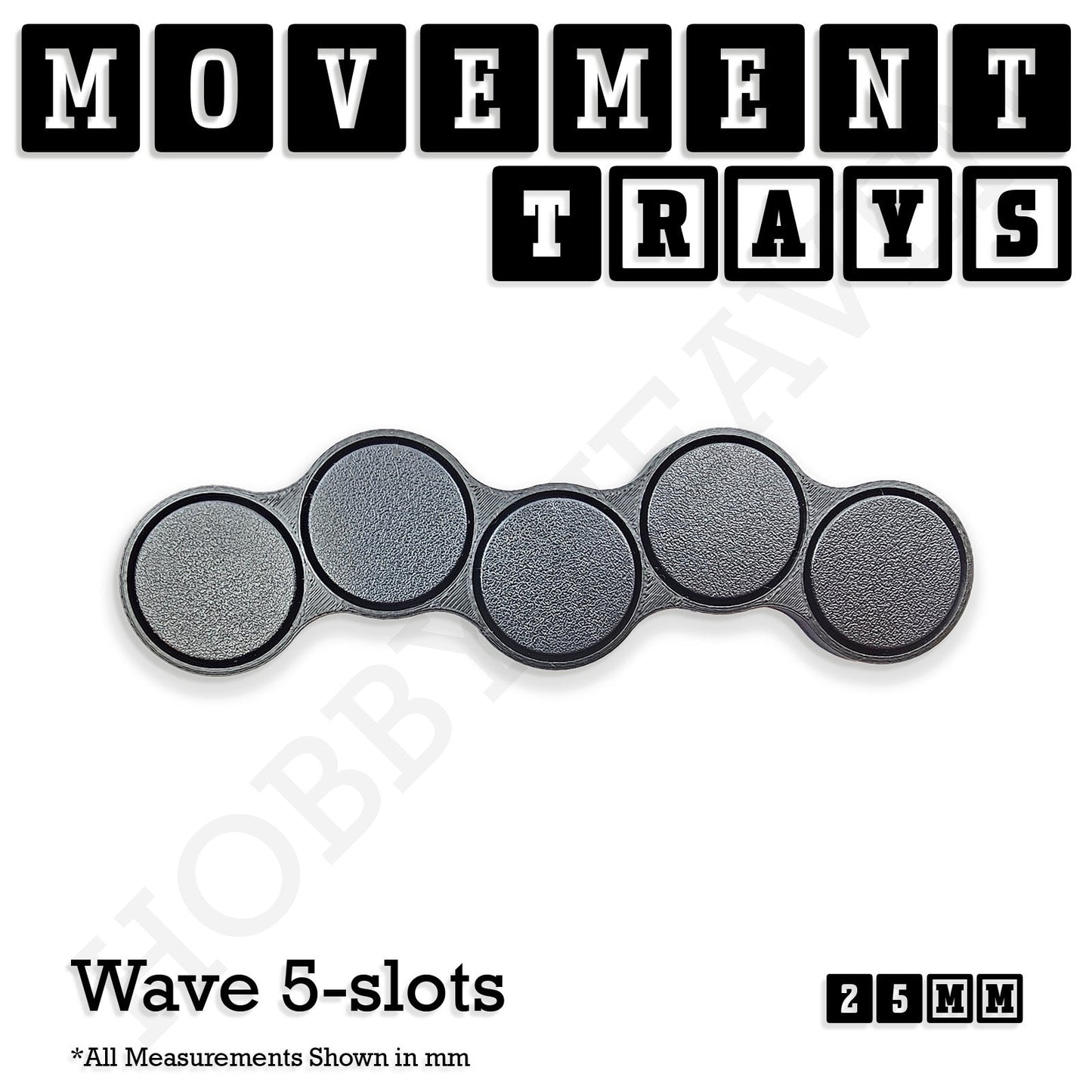 25mm Movement Trays for Tabletop Games | Wargaming | Full Range