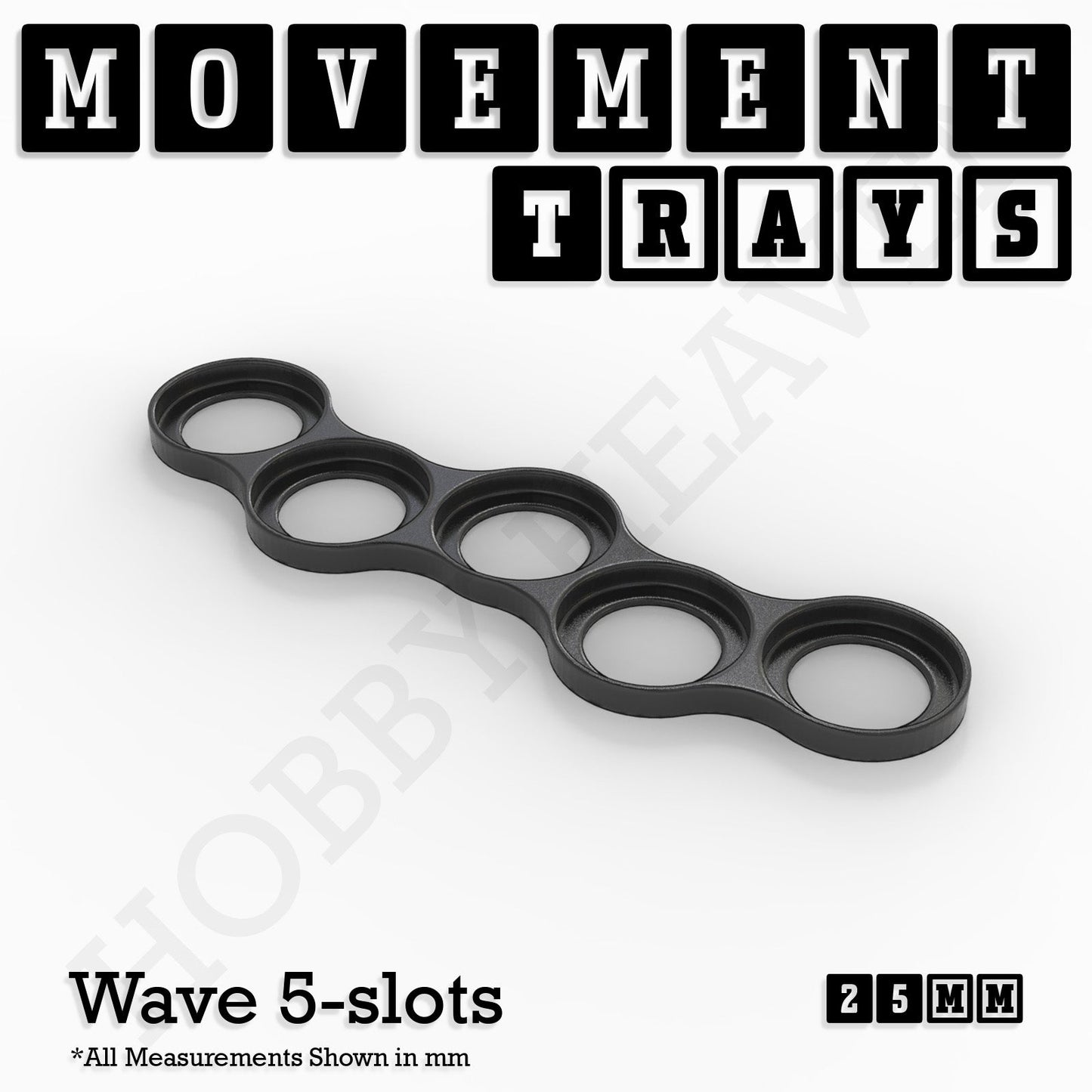25mm Movement Trays for Tabletop Games | Wargaming | Full Range