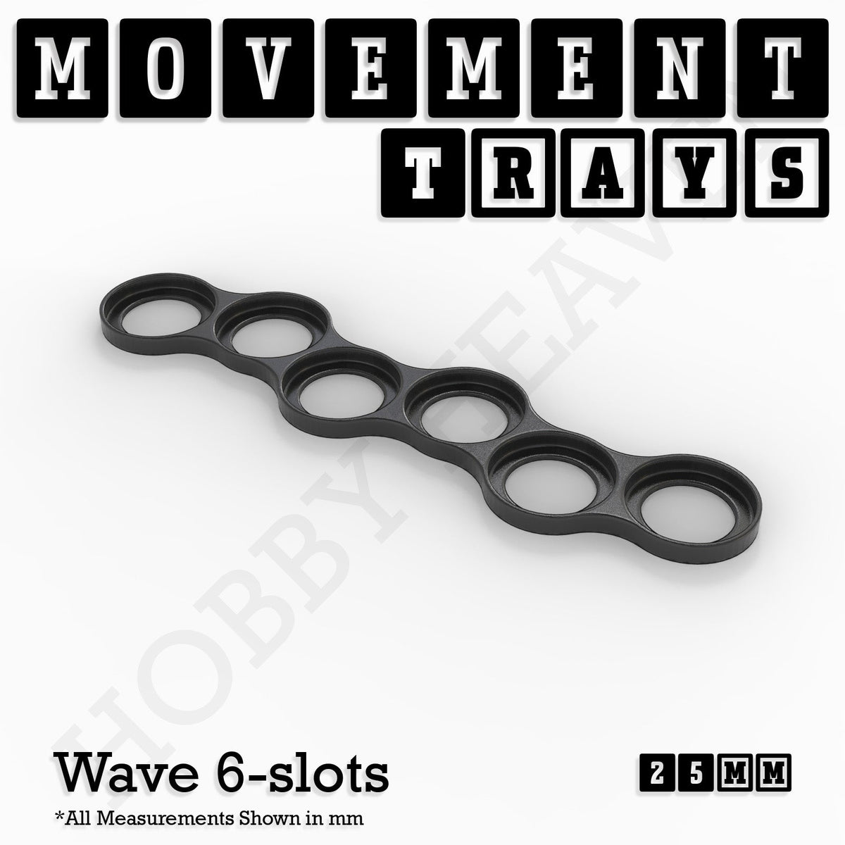 25mm Movement Trays for Tabletop Games | Wargaming | Full Range