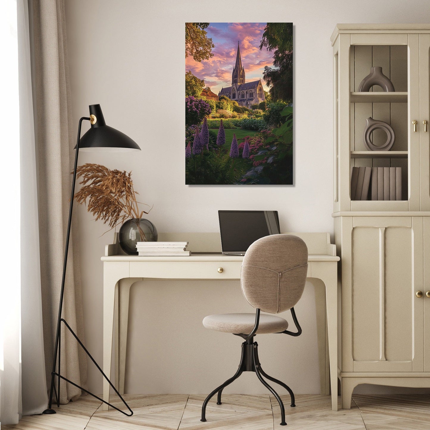 Salisbury Cathedral Twilight Canvas