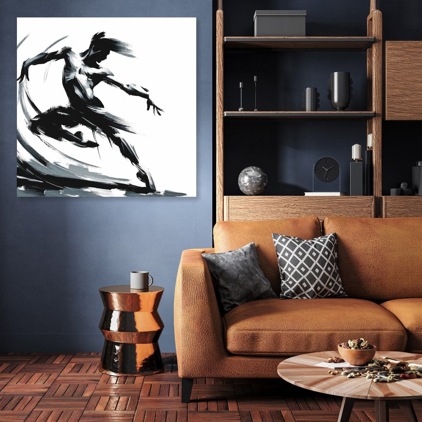 Energetic Silhouette Canvas