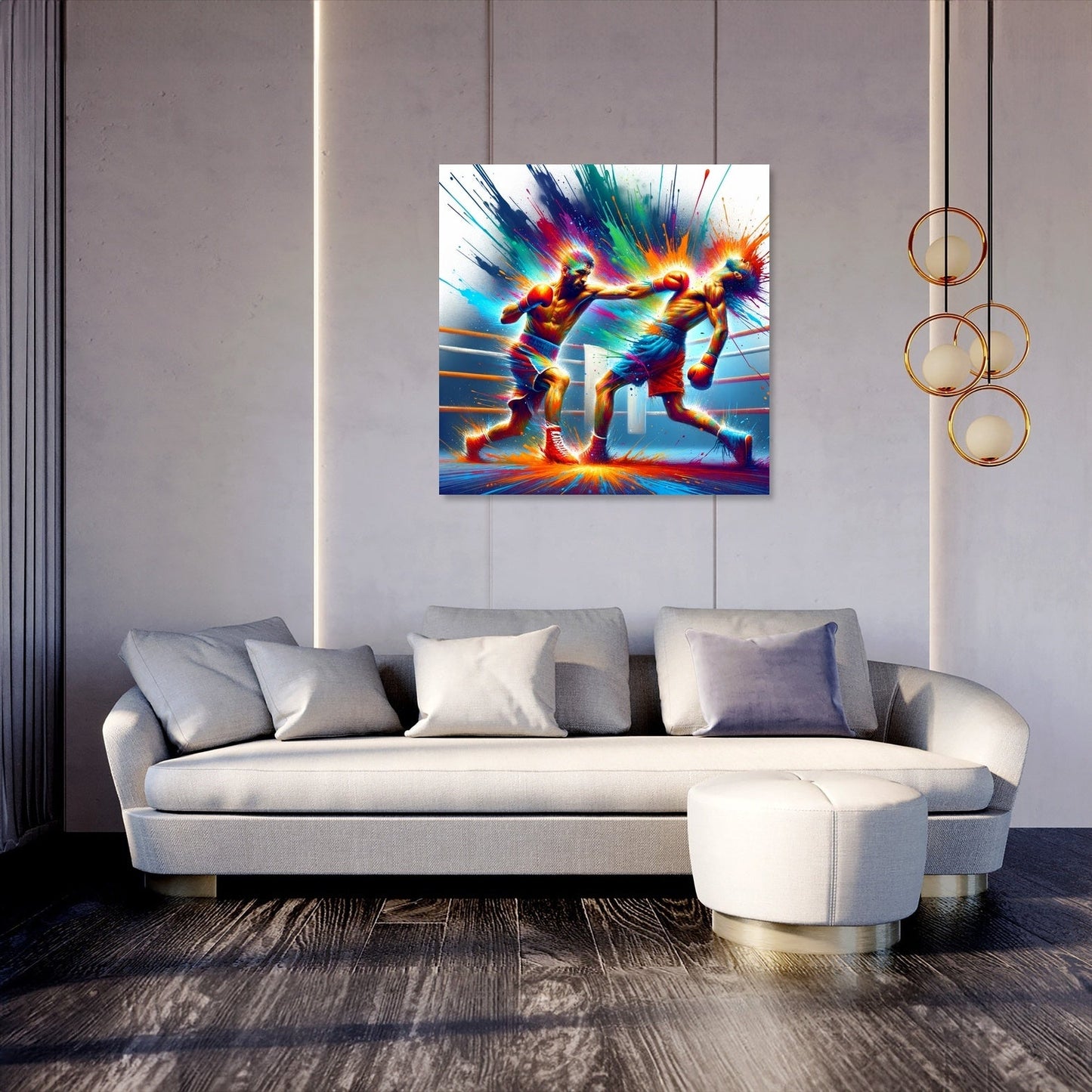 Colorful Knockdown Canvas