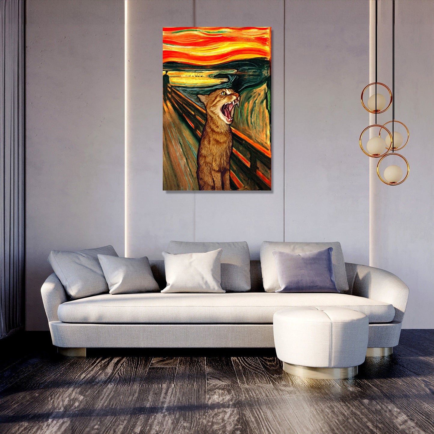 Scream Cat Canvas