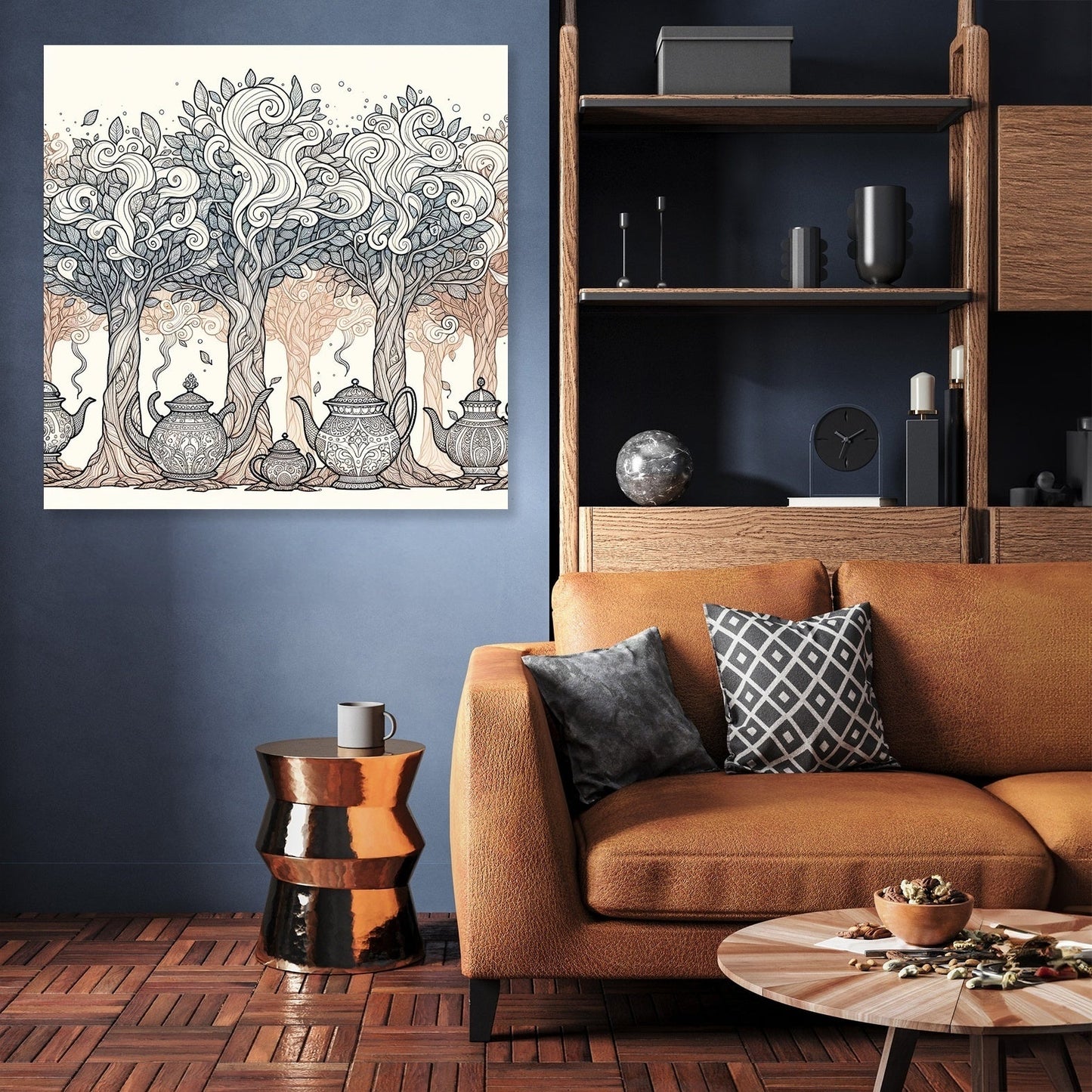 Teapot Forest Canvas